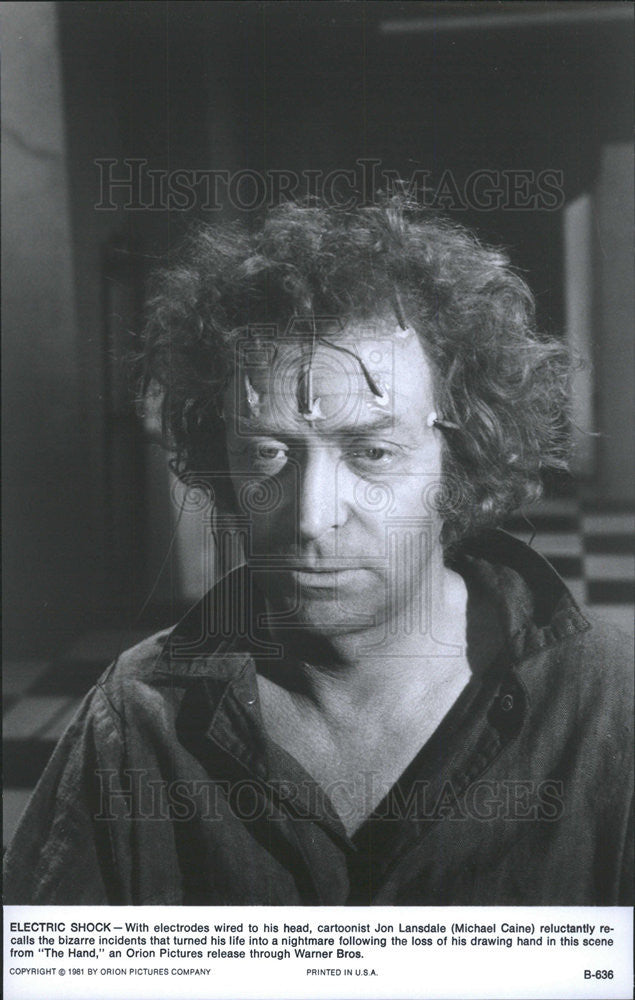 1981 Press Photo Michael Caine The Hand - Historic Images