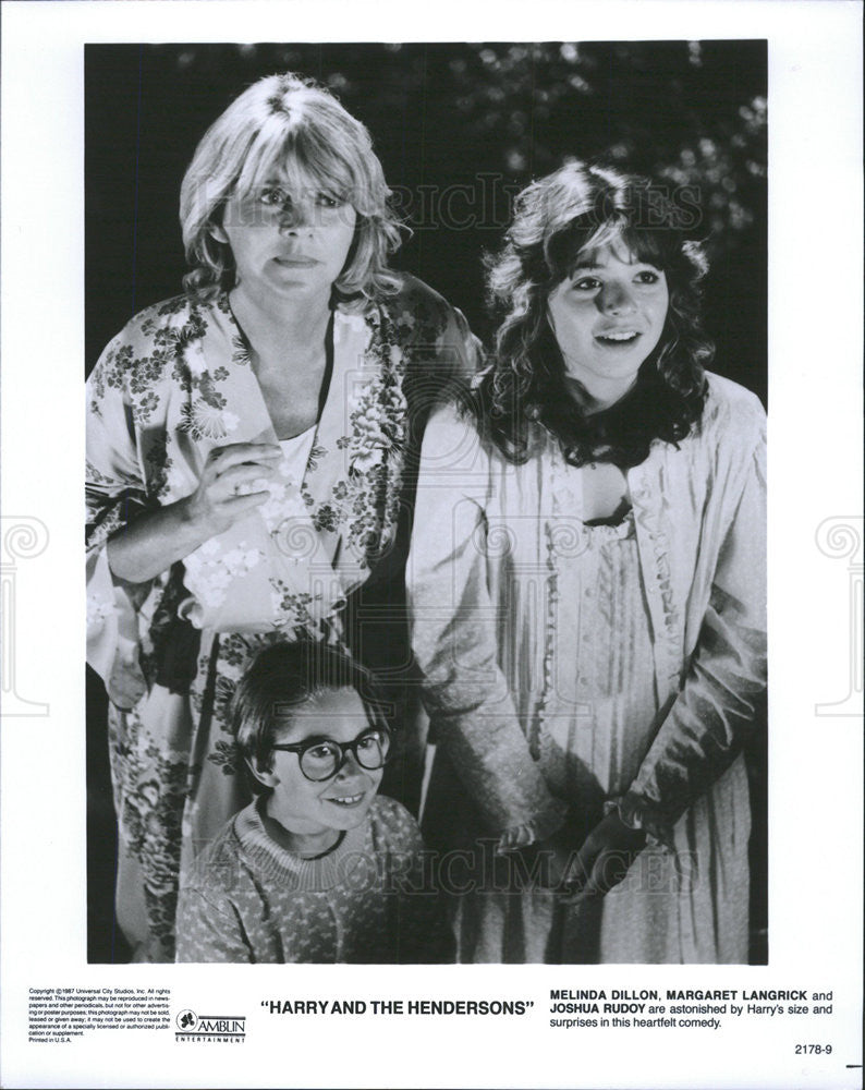 Melinda Dillon, Margaret Langrick Harry And The Hendersons 1987 vintage  promo photo print - Historic Images