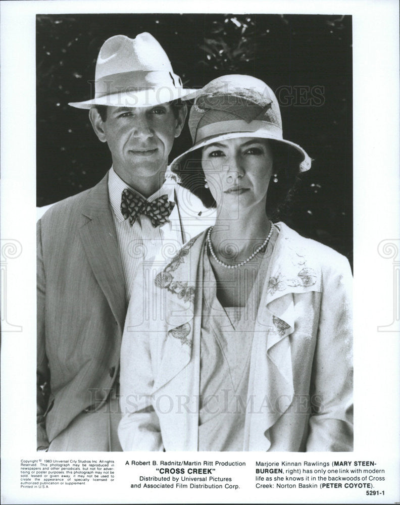 1983 Press Photo Cross Creek Mary Steenburgen Peter Coyote - Historic Images