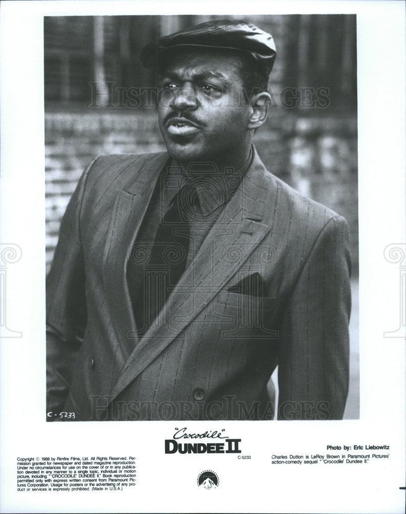 1988 Press Photo Crocodile Dundee II Charles Dutton - Historic Images