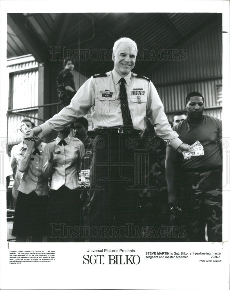 1996 Press Photo Sgt. Bilko Steve Martin - Historic Images