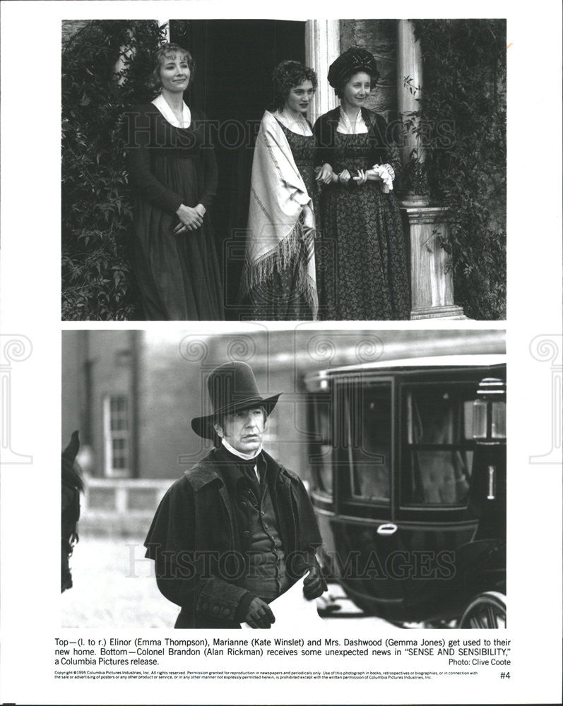 1995 Press Photo Emma Thompson Kate Winslet Gemma Jones &quot;Sense And Sensibility&quot; - Historic Images