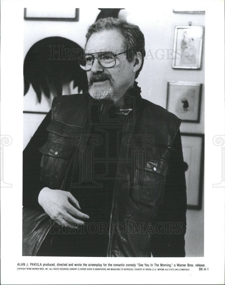 1989 Press Photo See You In The Morning Film Director Screenwriter Alan Pakula - Historic Images