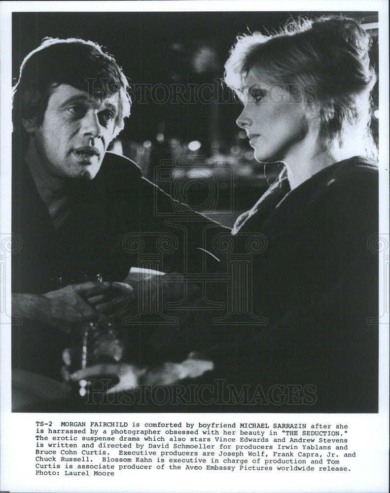 Press Photo Morgan Fairchild And Michael Sarrazin Star In &quot;The Seduction&quot; - Historic Images