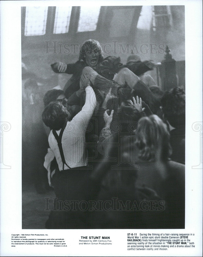 1980 Press Photo Steve Railsback Stars In &quot;The Stunt Man&quot; - Historic Images