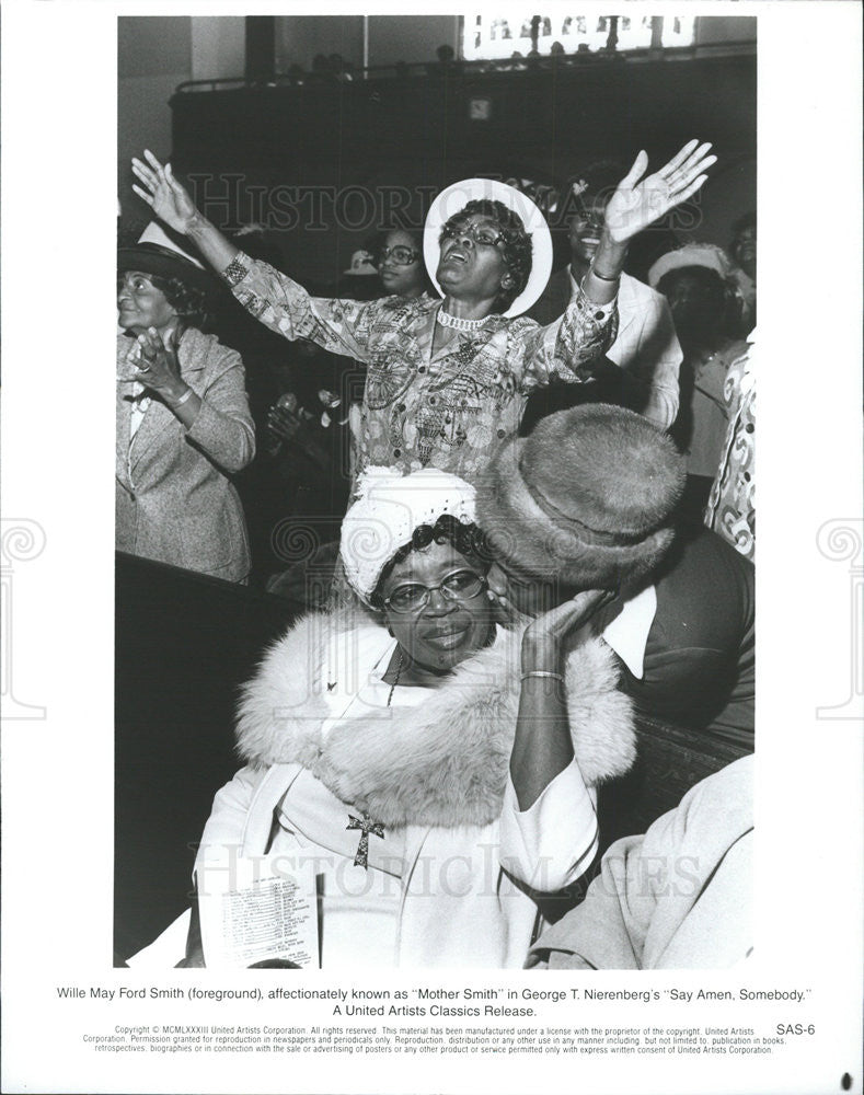 1983 Press Photo Wille May Ford Smith Mother Smith Say Amen Somebody Film - Historic Images