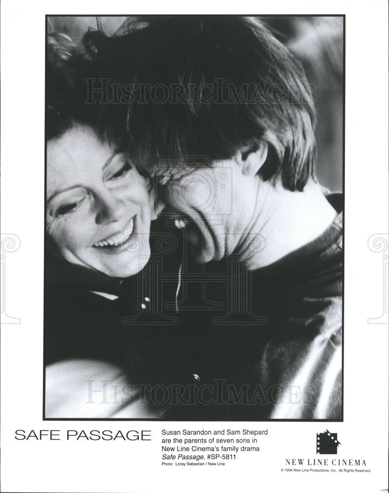 1994 Press Photo Susan Sarandon, Sam Shepard in &quot;Safe Passage&quot; - Historic Images