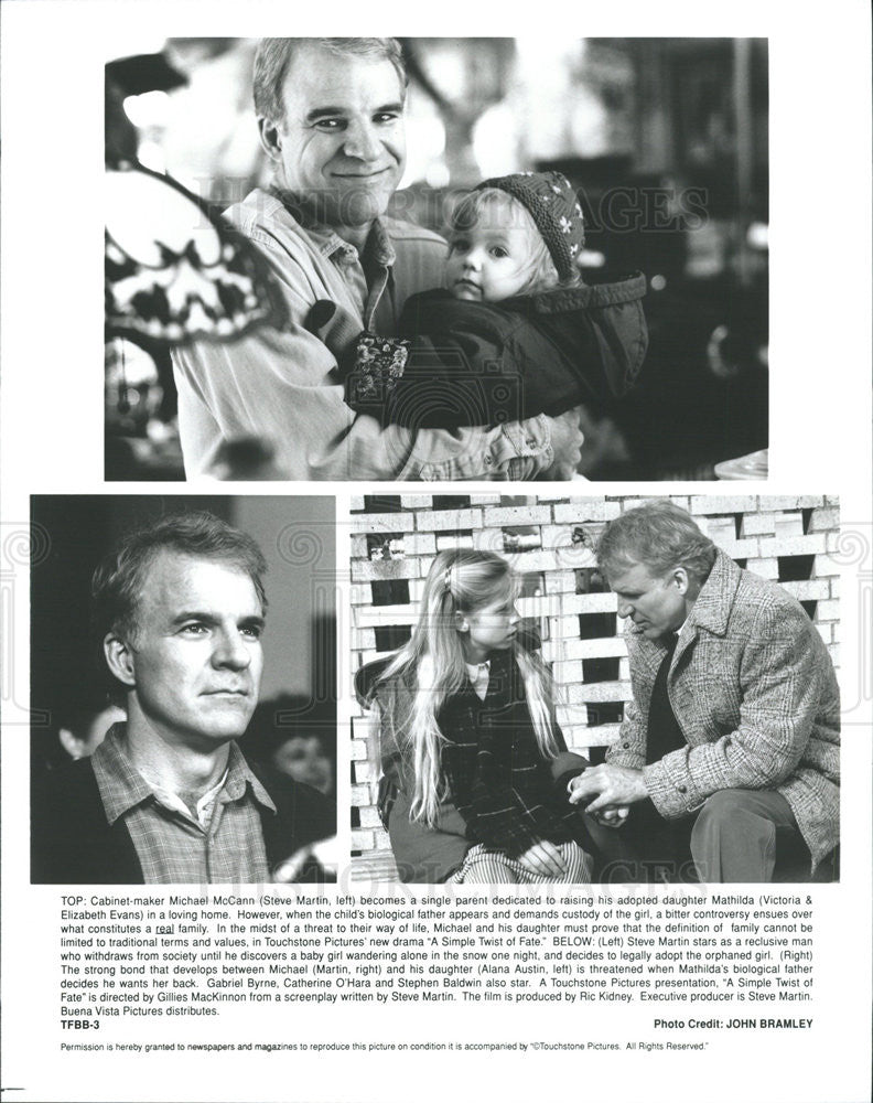 Press Photo Steve Martin Victoria Elizabeth Evans Alana Austin Actors Simple - Historic Images