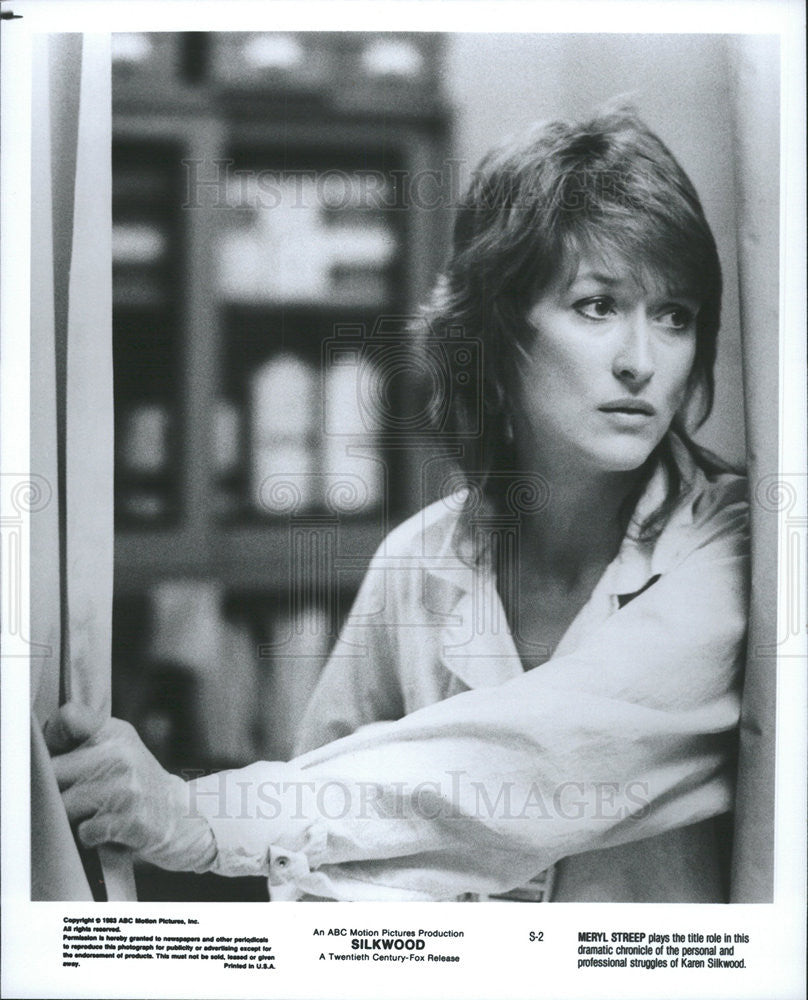 1983 Press Photo Meryl Streep in &quot;Silkwood&quot; - Historic Images