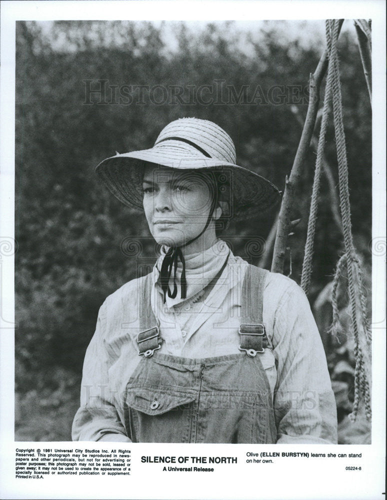 1981 Press Photo Ellen Burstyn stars in &quot;Silence of The North&quot; - Historic Images