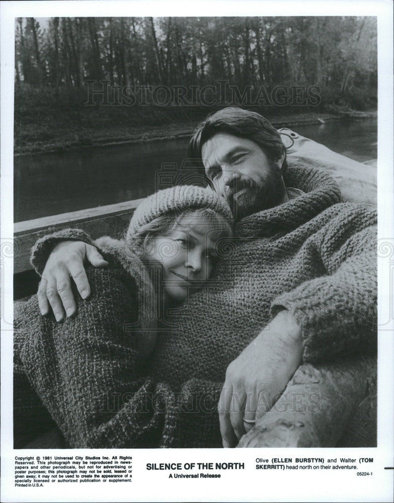 1981 Press Photo Ellen Burstyn, Tom Skerritt in &quot;Silence of The North&quot; - Historic Images