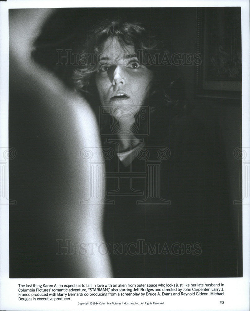 1984 Press Photo Karen Allen in &quot;Starman&quot; - Historic Images