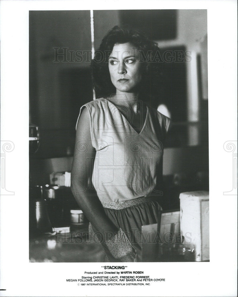 1987 Press Photo Christine Lahti Actress Stacking - Historic Images