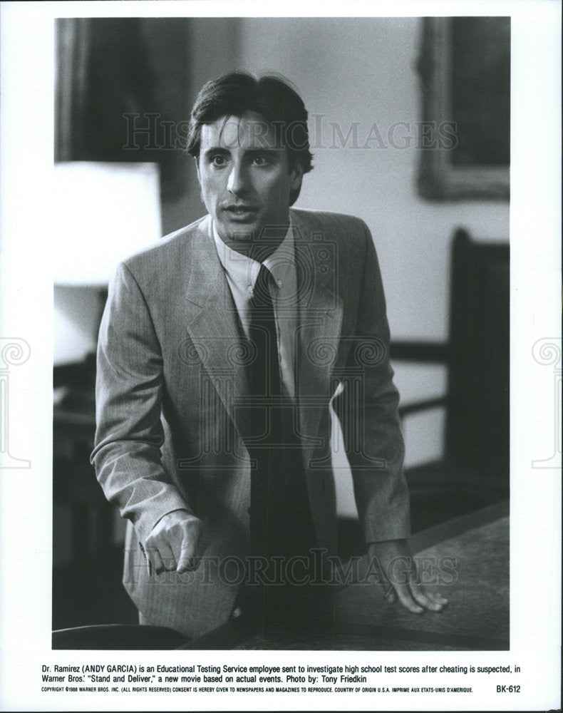 1988 Press Photo Andy Garcia stars in "Stand And Deliver" - Historic Images