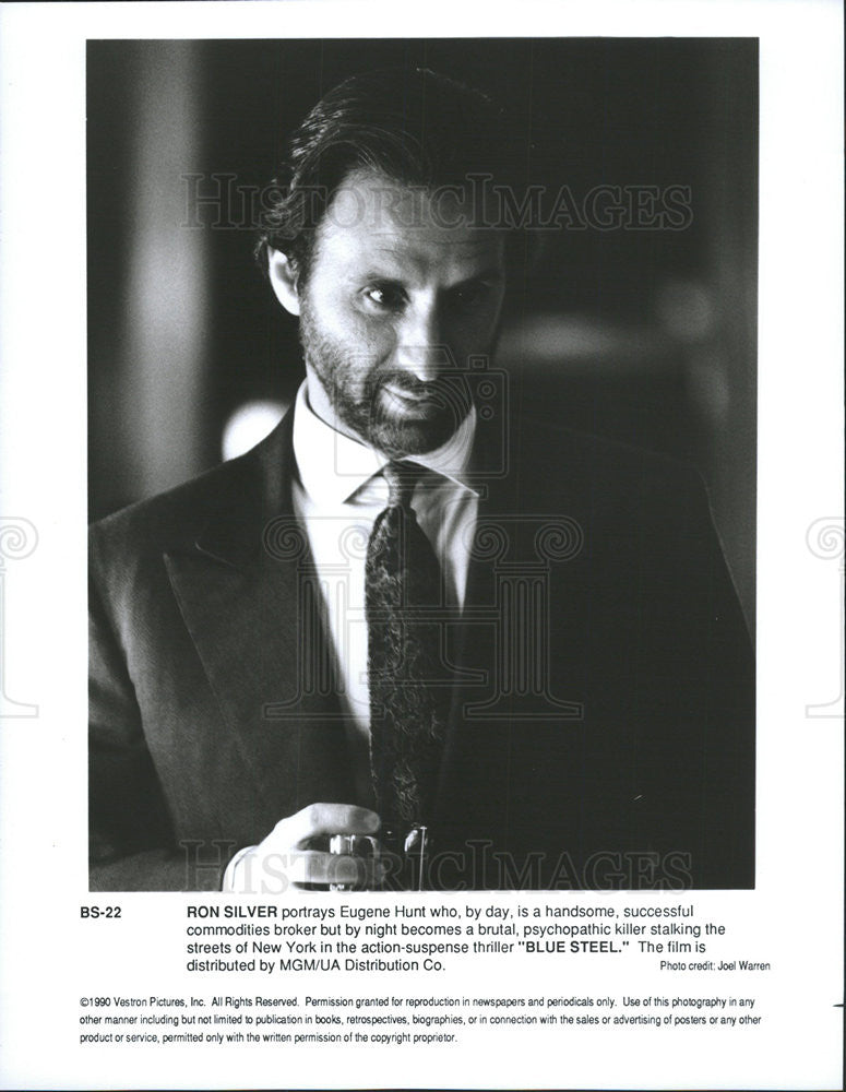 1990 Press Photo Ron Silver in &quot;Blue Steel&quot; - Historic Images