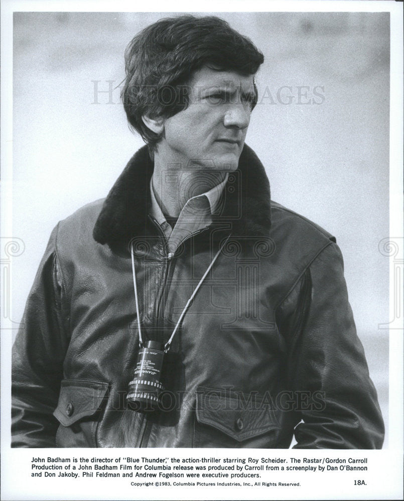 1983 Press Photo John Badham Director Of Blue Thunder - Historic Images