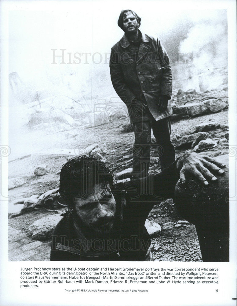 1982 Press Photo Das Boot Jurgen Prochnow Herbert Gronemeyer - Historic Images