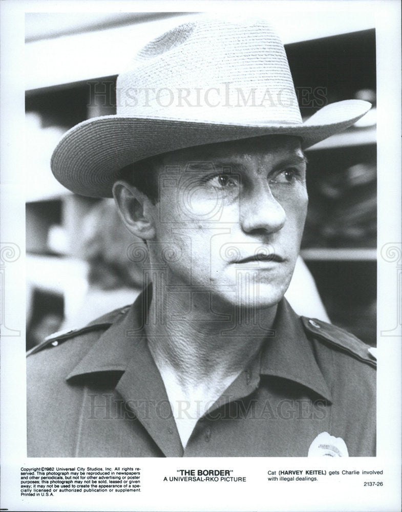 1982 Press Photo Harvey Keitel in &quot;The Border&quot; - Historic Images