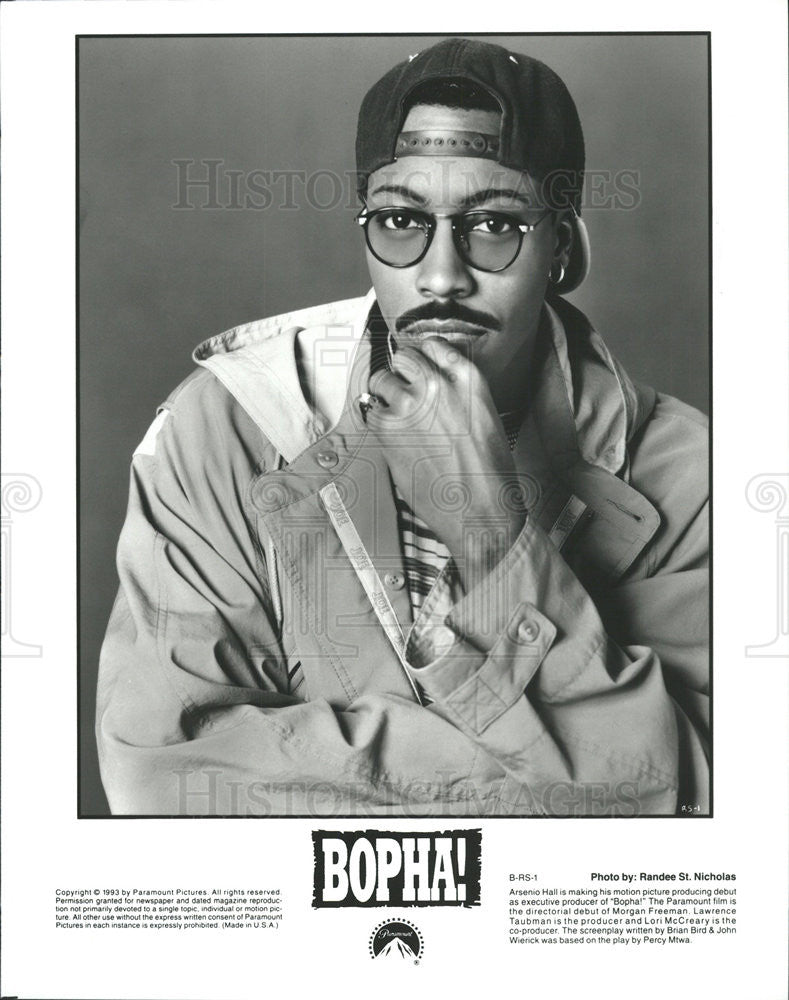 1993 Press Photo Arsenio Hall Executive Producer of &quot;Bopha&quot; - Historic Images