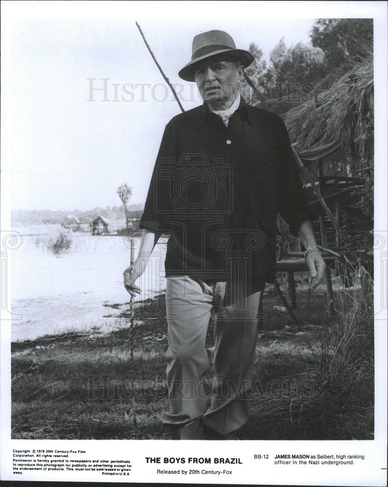 1978 Press Photo James Mason in &quot;The Boys From Brazil&quot; - Historic Images