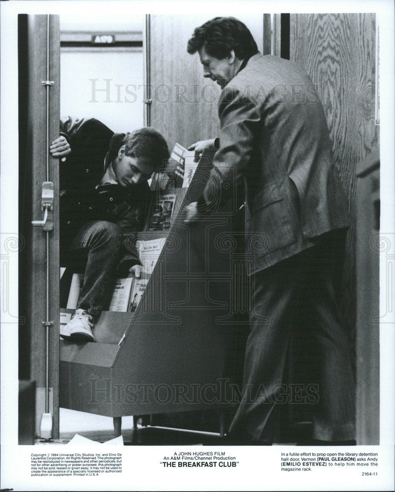 1984 Press Photo John Hughes Film &quot;The Breaksfast Club&quot; - Historic Images