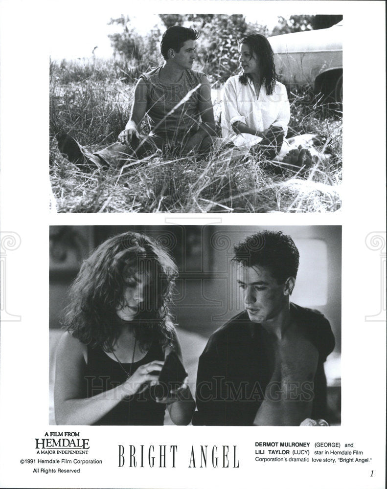 1991 Press Photo Bright Angel Dermot Mulroney Lili Taylor - Historic Images