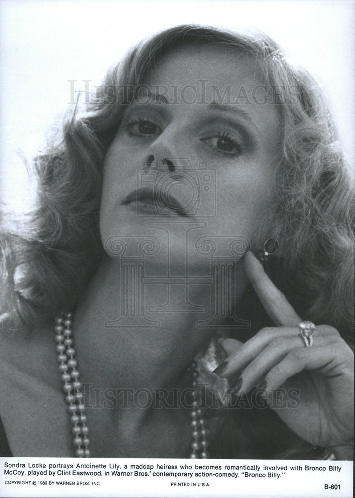 1980 Press Photo Bronco Billy Sondra Locke - Historic Images