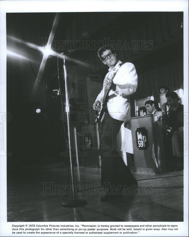 1978 Press Photo Gary Busey Actor Buddy Holly Story - Historic Images