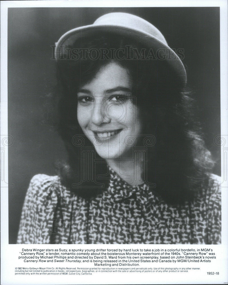 1982 Press Photo Debra Winger stars in &quot;Cannery Row&quot; - Historic Images