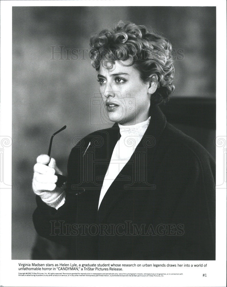 1992 Press Photo Virginia Madsen stars in &quot;Candyman&quot; - Historic Images