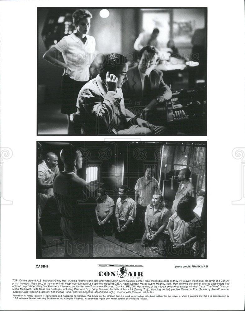 Press Photo Angela Featherstone Colm Meaney John Malkovich Ving Rhames Danny - Historic Images