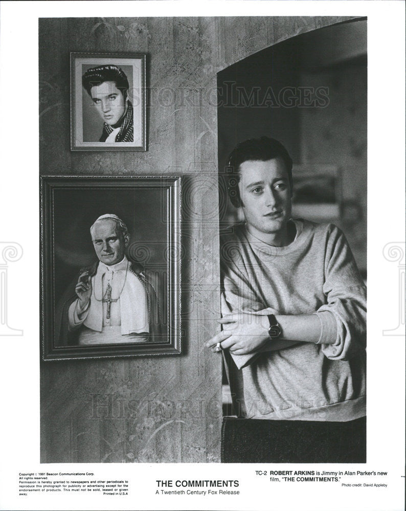 1991 Press Photo Robert Arkins Stars As Jimmy In The Commitments - Historic Images