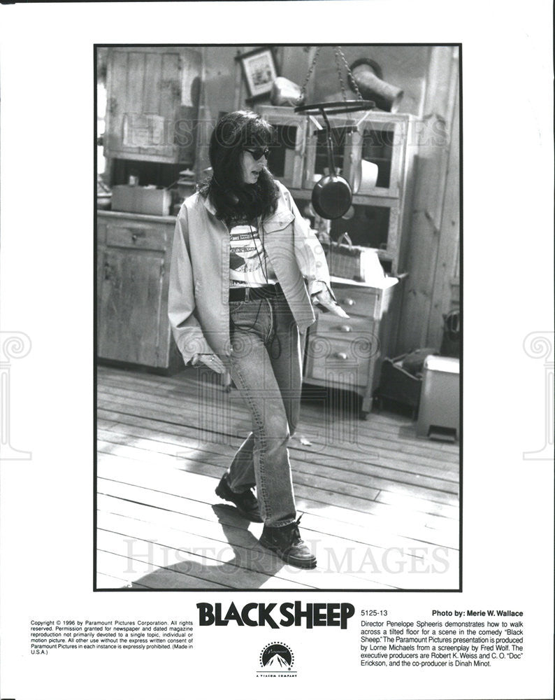 1996 Press Photo &quot;Black Sheep&quot; Director Penelope Spheeris - Historic Images