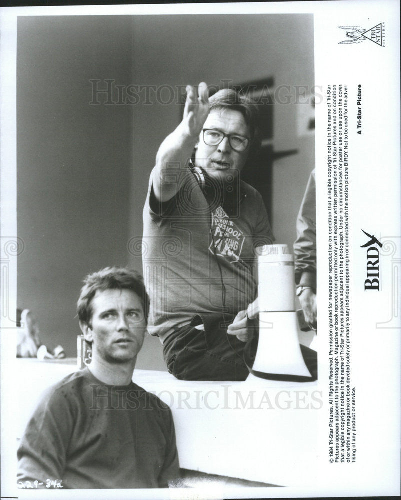 1984 Press Photo &quot;Birdy&quot; Director Alan Parker on location in Philadelphia - Historic Images