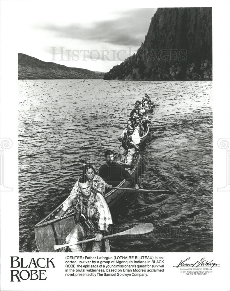 1991 Press Photo Black Robe Lothaire Bluteau - Historic Images