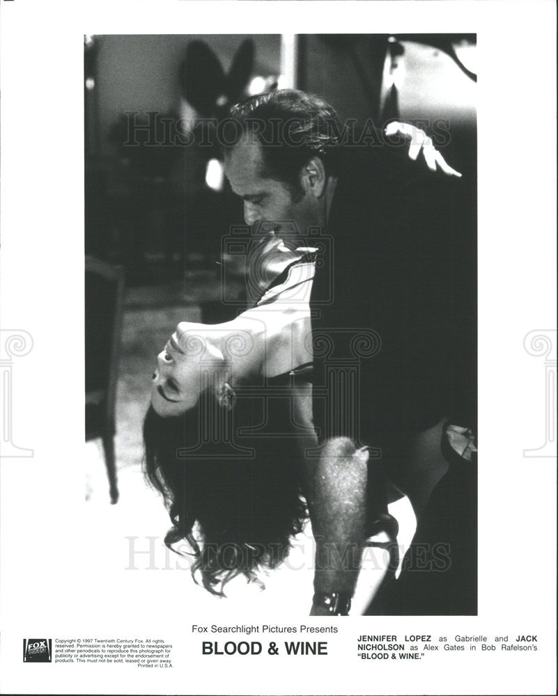 1996 Press Photo Blood &amp; Wine Jennifer Lopez Jack Nicholson - Historic Images