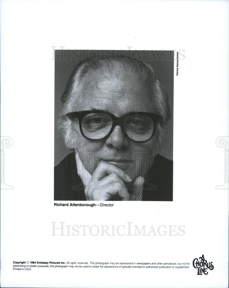 1984 Press Photo &quot;A Chorus LIne&quot; Director Richard Attenborough - Historic Images