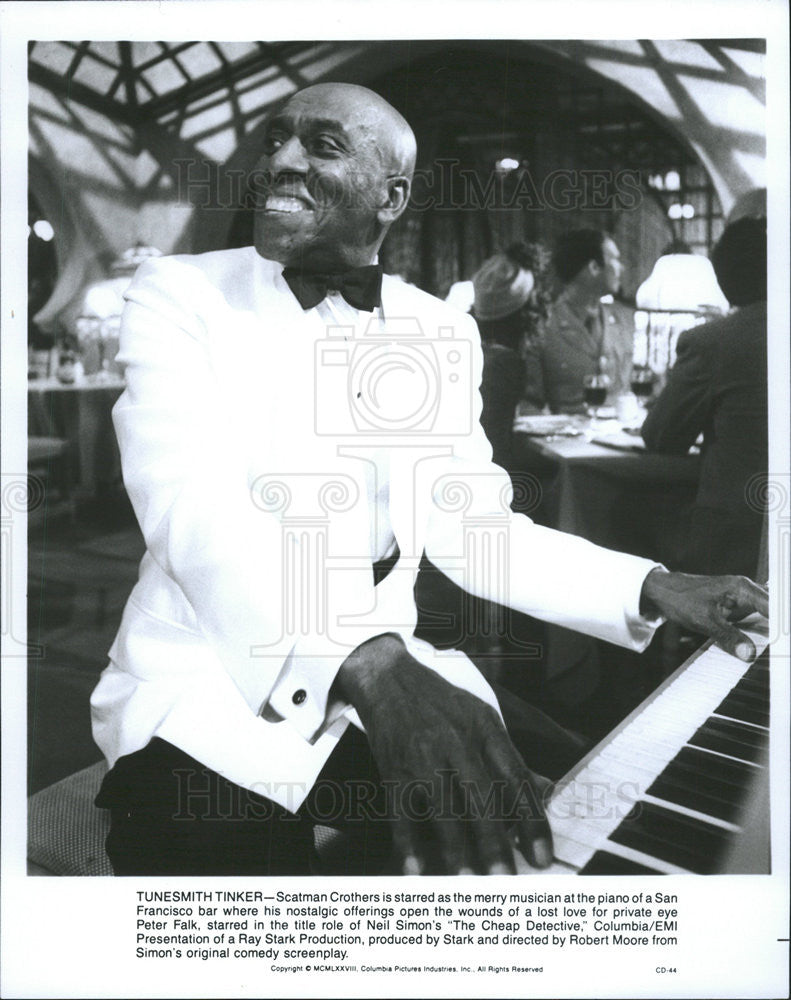 1978 Press Photo Scatman Crothers in &quot;The Cheap Detective&quot; - Historic Images