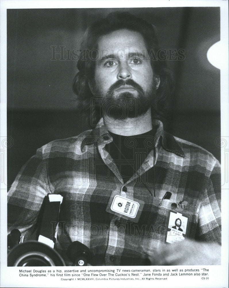 1978 Press Photo Michael Douglas stars in &quot;The China Syndrome&quot; - Historic Images