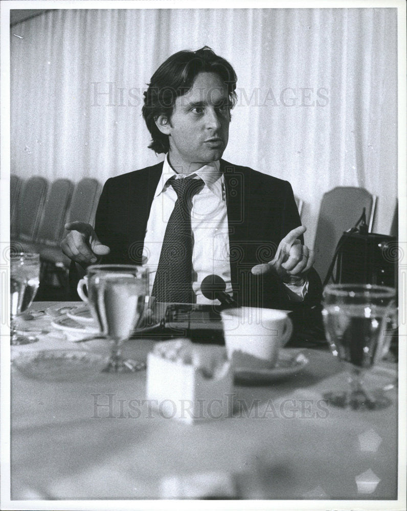 1979 Press Photo Michael Douglas in &quot;The China Syndrome&quot; - Historic Images