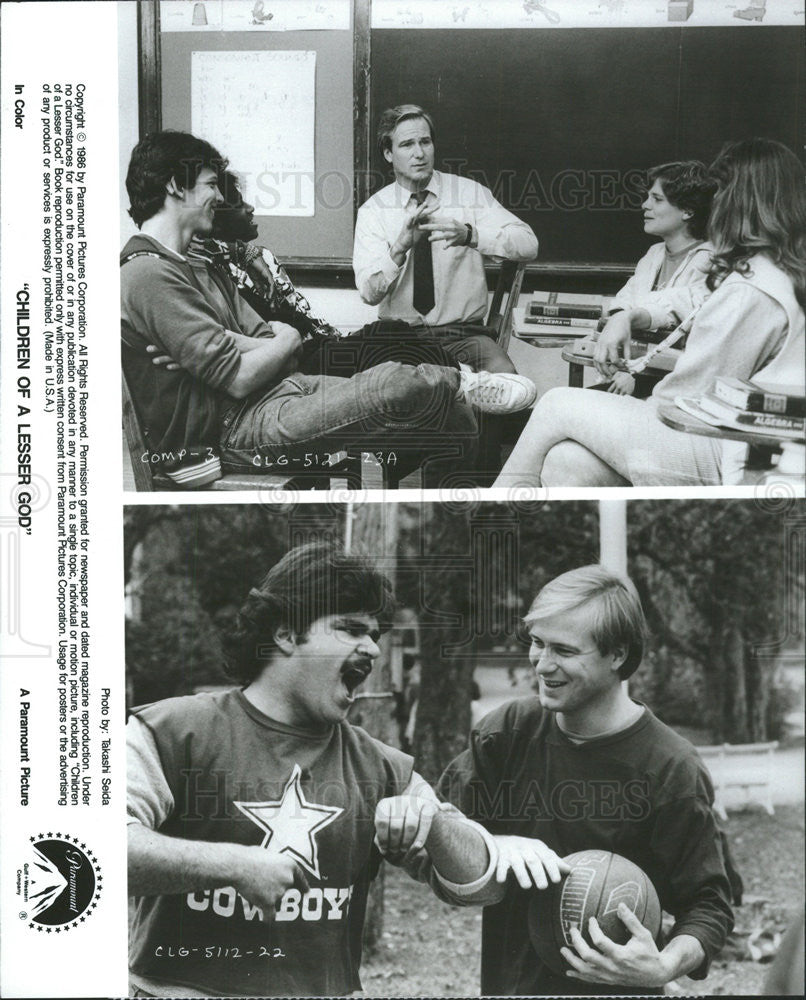 1986 Press Photo William Hurt Stars In Children Of A Lesser God - Historic Images