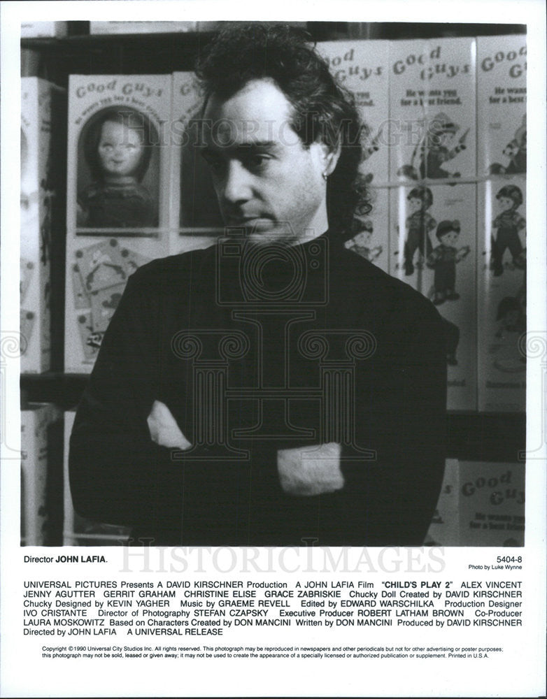 1990 Press Photo Director John Lafia Of Child&#39;s Play 2 - Historic Images