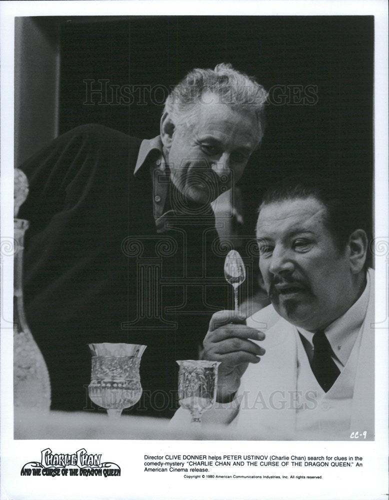 1980 Press Photo Director Clive Donner, Charlie Chan - Historic Images