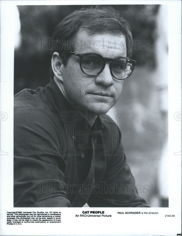 1982 Press Photo Paul Schrader Director Cat People - Historic Images