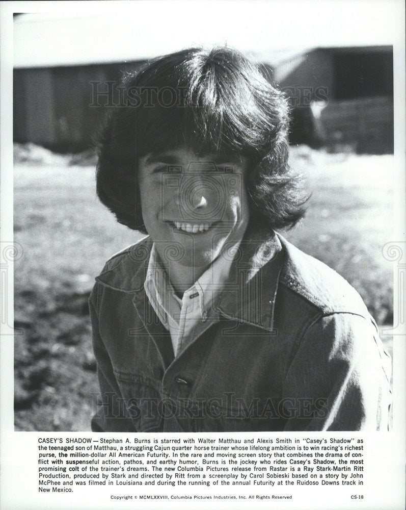 1978 Press Photo Casey&#39;s Shadow Stephen A. Burns - Historic Images