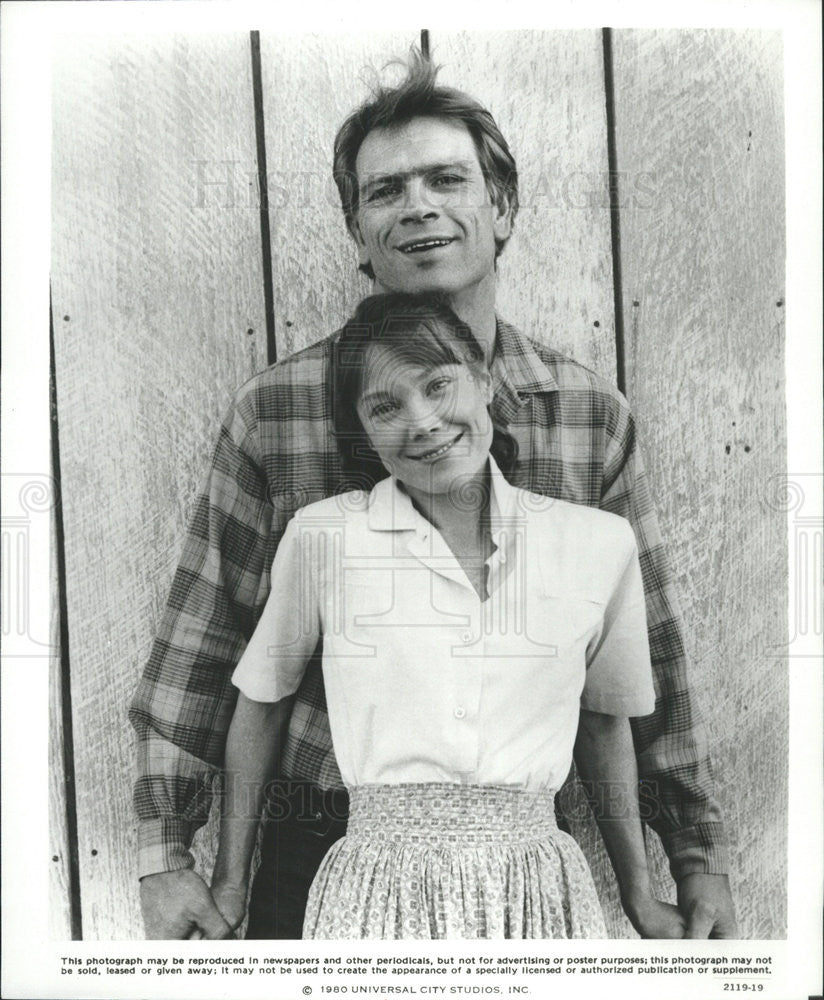 1980 Press Photo Coal Miner's Daughter Sissy Spacek Tommy Lee Jones - Historic Images