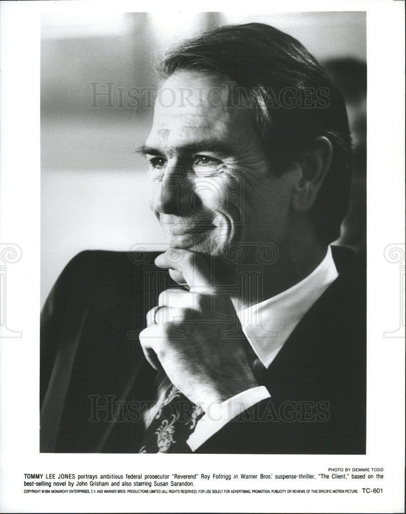 1994 Press Photo Tommy Lee Jones actor Client - Historic Images