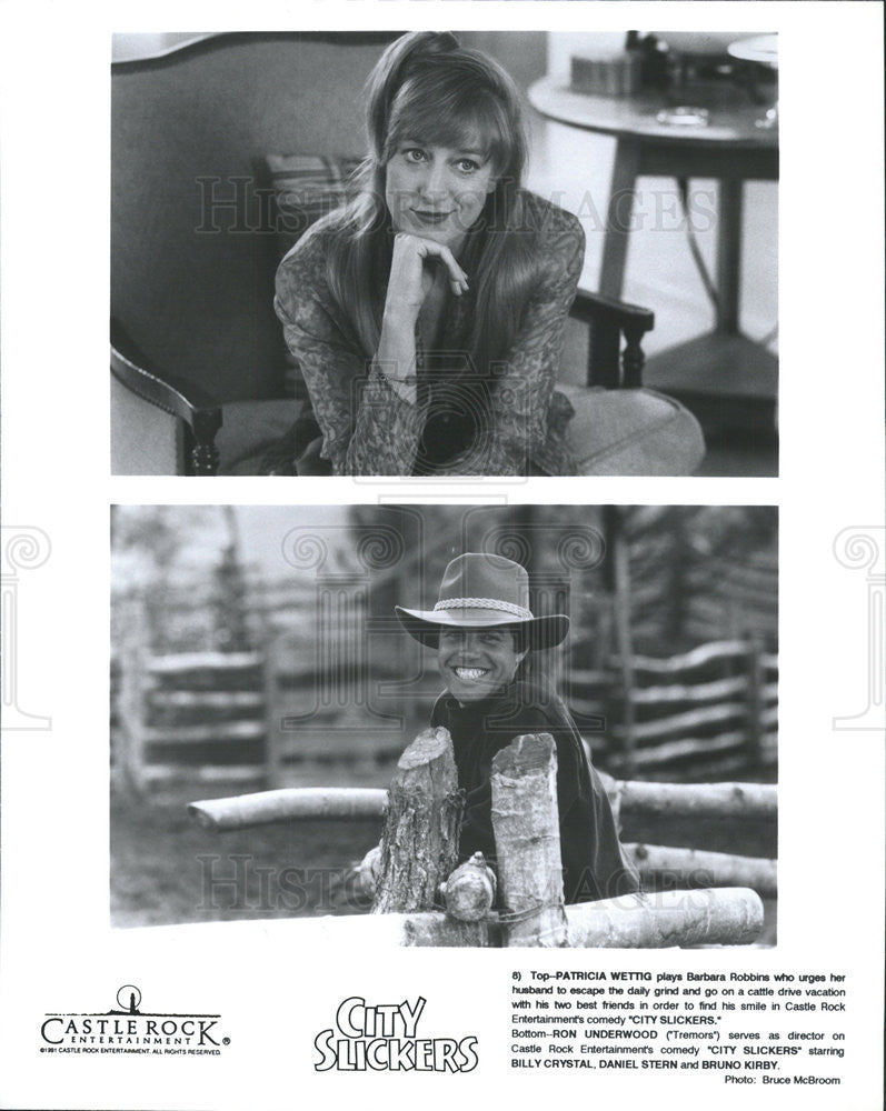 1991 Press Photo Film City Slickers Patricia Wettig Ron Underwood Director - Historic Images