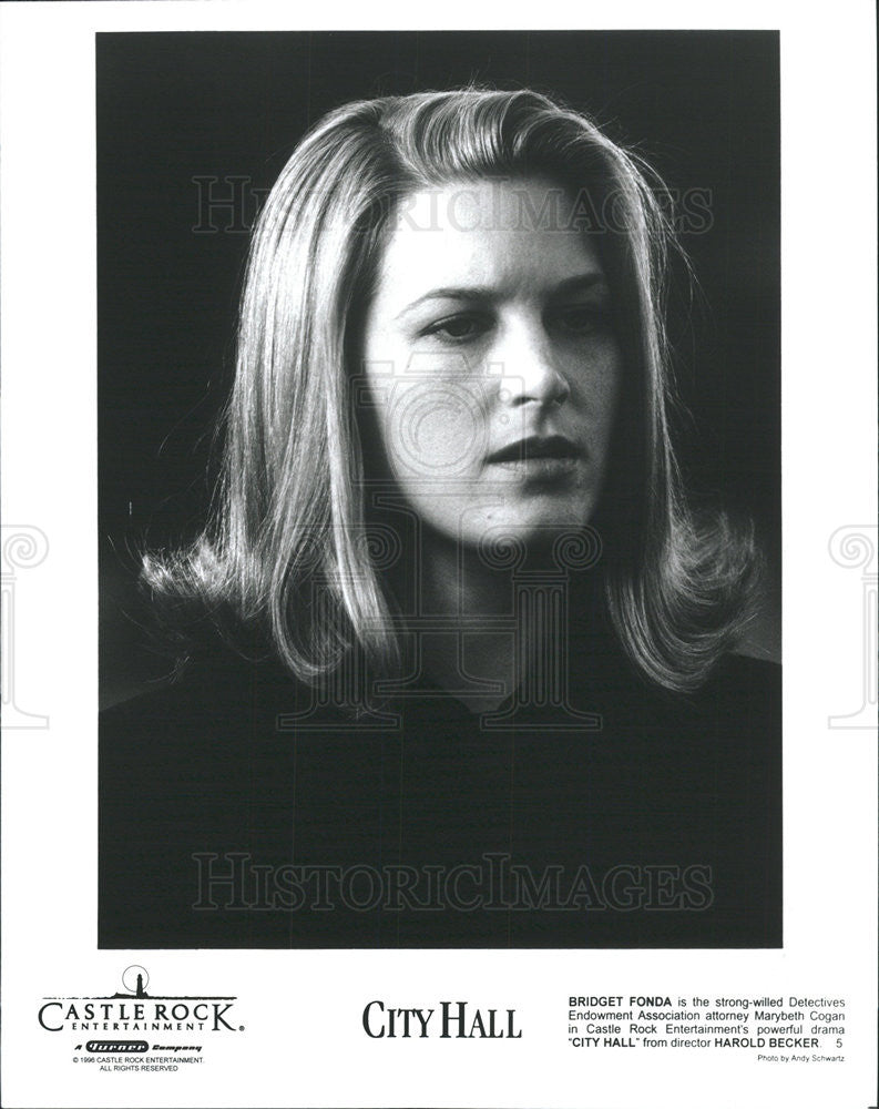 1996 Press Photo City Hall Bridget Fonda - Historic Images