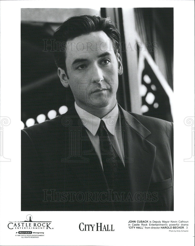 1996 Press Photo Film City Hall John Cusack - Historic Images